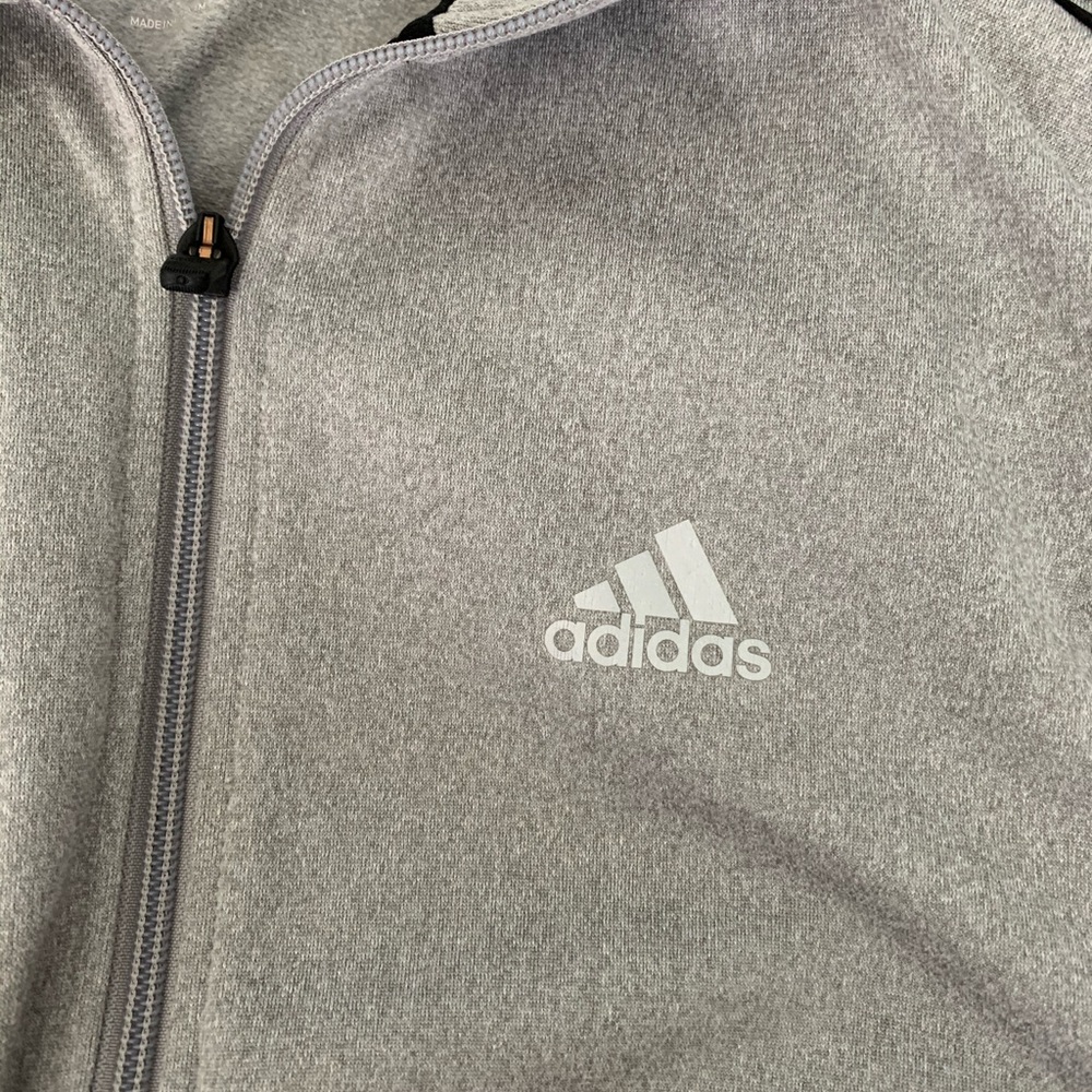 Gray Adidas Track Jacket - Picture 3 of 5